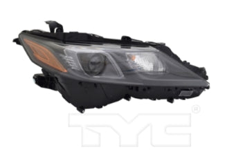 TOYOTA CAMRY 2018-2024 — BI-LED HEADLIGHT RH; BLACK TRIM; FITS 20-24 TRD; 21-24 SE/SE HYB/TRD; CAMRY/HYB 2020-2024 CAPA
