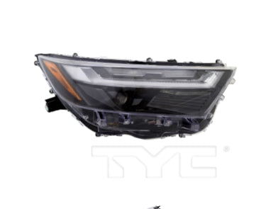 TOYOTA RAV4 2019-2025 — HEADLIGHT RH; N-AMERICAN BUILT; BI-LED PROJECTOR/LED SIGNAL; RAV4 LIMITED; HYB LIMITED/SE/XSE; PRIME SE/XSE 2022-2025