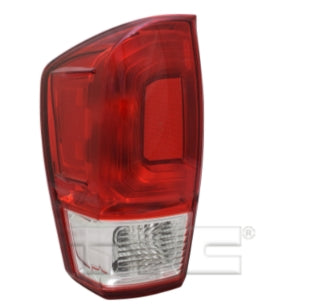 TOYOTA TACOMA 2016-2023 — TAIL LIGHT LH; SR/SR5; CLEAR LOWER LENS; 2016-2017
