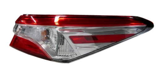 TOYOTA CAMRY 2018-2024 — OUTER TAIL LIGHT RH; US BUILT; L/LE; W/O SMOKED/LED; CAMRY/HYBRID 18-20