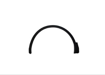 VOLKSWAGEN TIGUAN 2018-2024 — FRONT WHEEL ARCH TRIM LH; TEXTURED BLACK; 2018-2021 (W/O R-LINE)