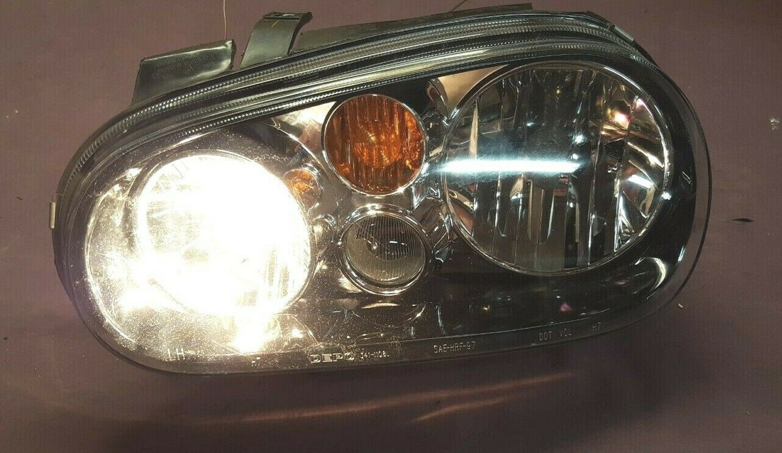 VW2502122 volkswagen golf 2003 2006 left headlight with fog lamp with special edition hq v 2