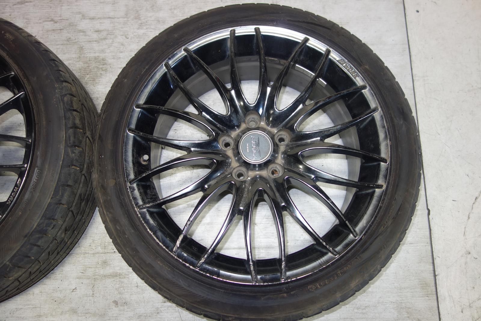 JDM WORK STEEZ WHEELS RIMS TIRES 5X114.3 18X7.5 +55 OFFSET Japan Genuine