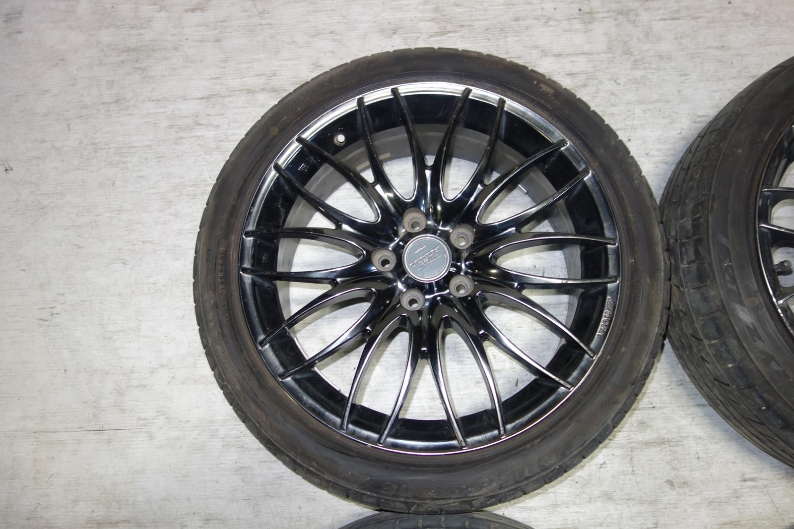 JDM WORK STEEZ WHEELS RIMS TIRES 5X114.3 18X7.5 +55 OFFSET Japan Genuine