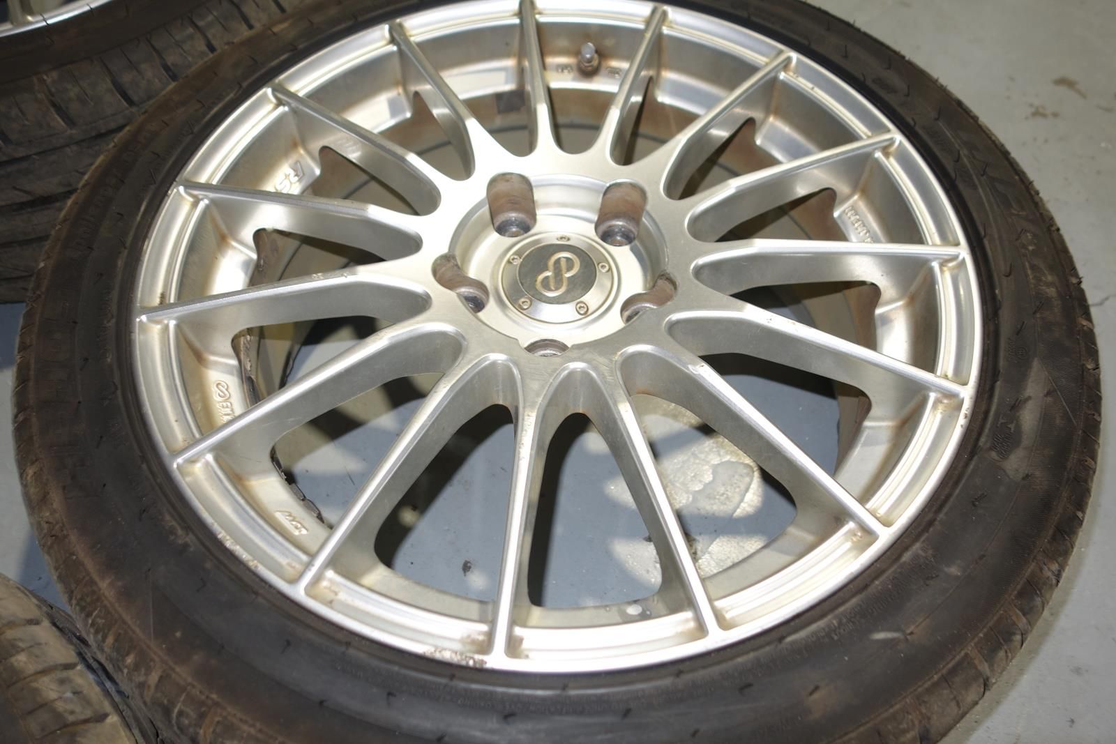 JDM Enkei RS05 Wheels Rims Mags 5x114.3 17x7 +45 Offset Japan