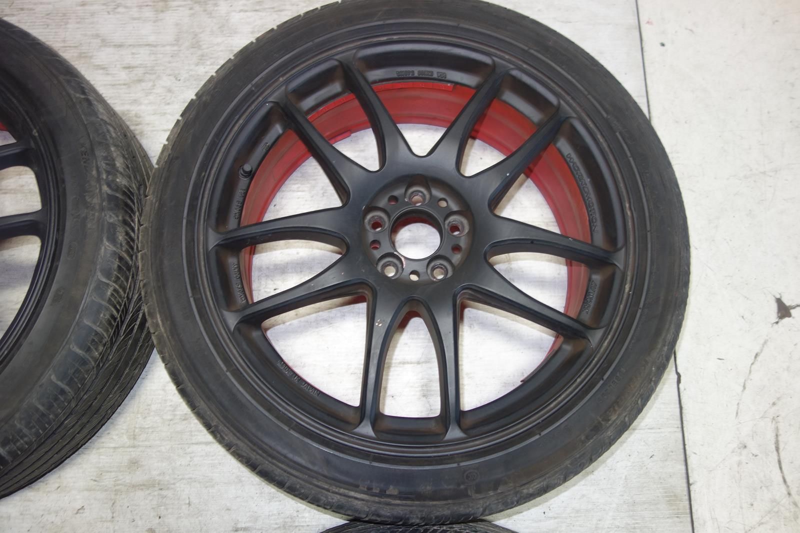 JDM Work Emotion Kiwami Wheels Rims Tires 5x100 18x7 +55 Offset Japan