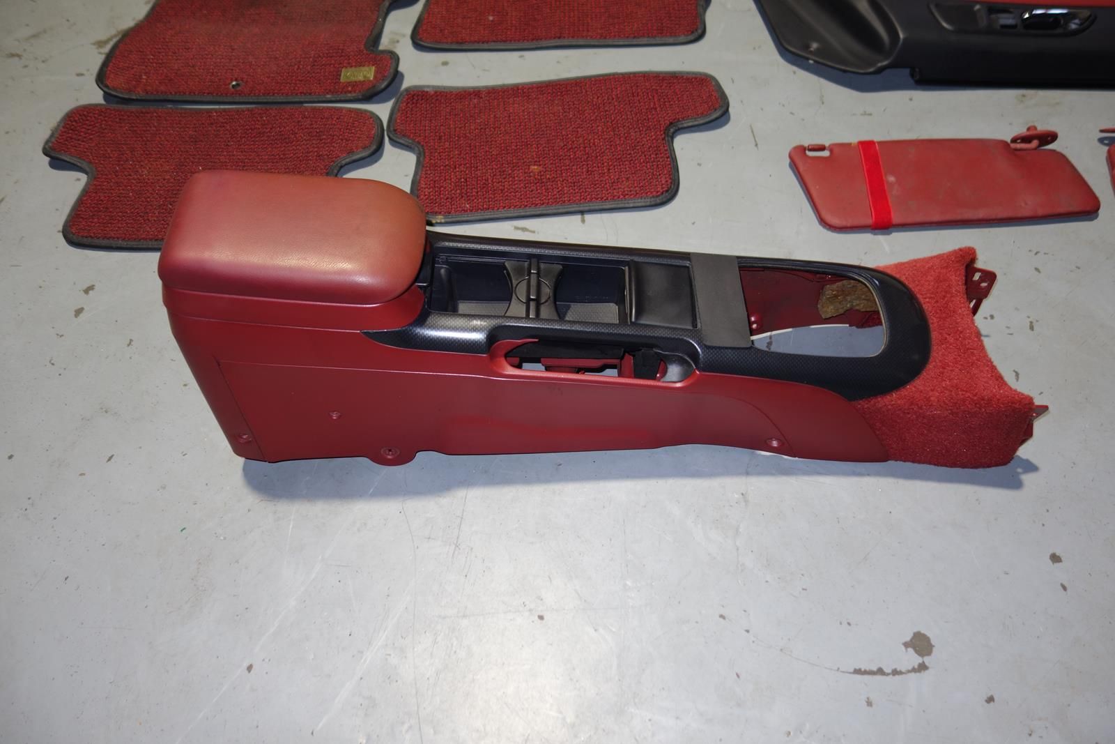 JDM Honda Prelude 1997-2001 BB6 BB8 SiR Red Front & Back Seats Carpet Door Panels Roof Liner Visors Mats Center Console
