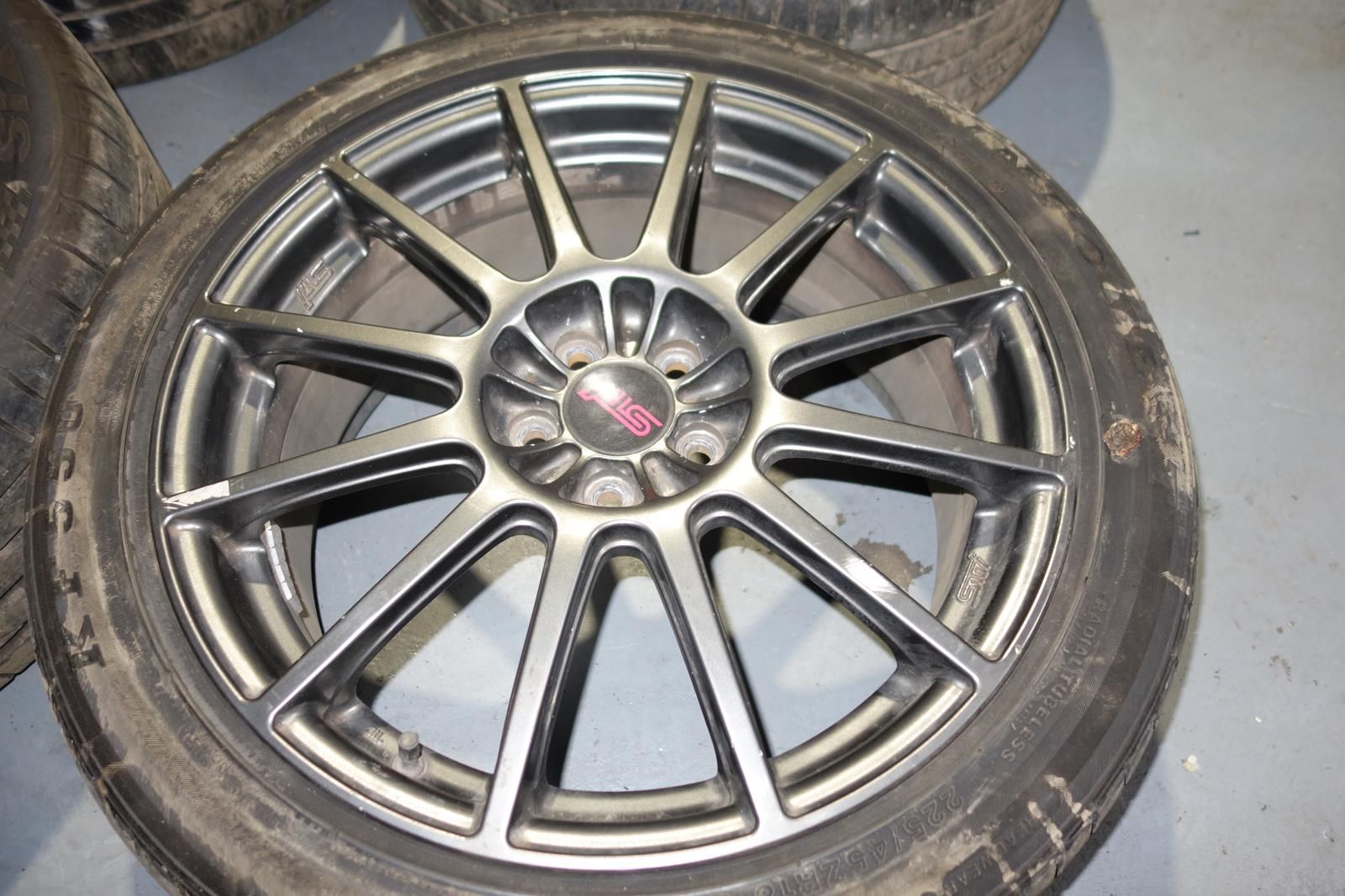 JDM Subaru STi Enkei 5x100 Wheels Rims Mags 18