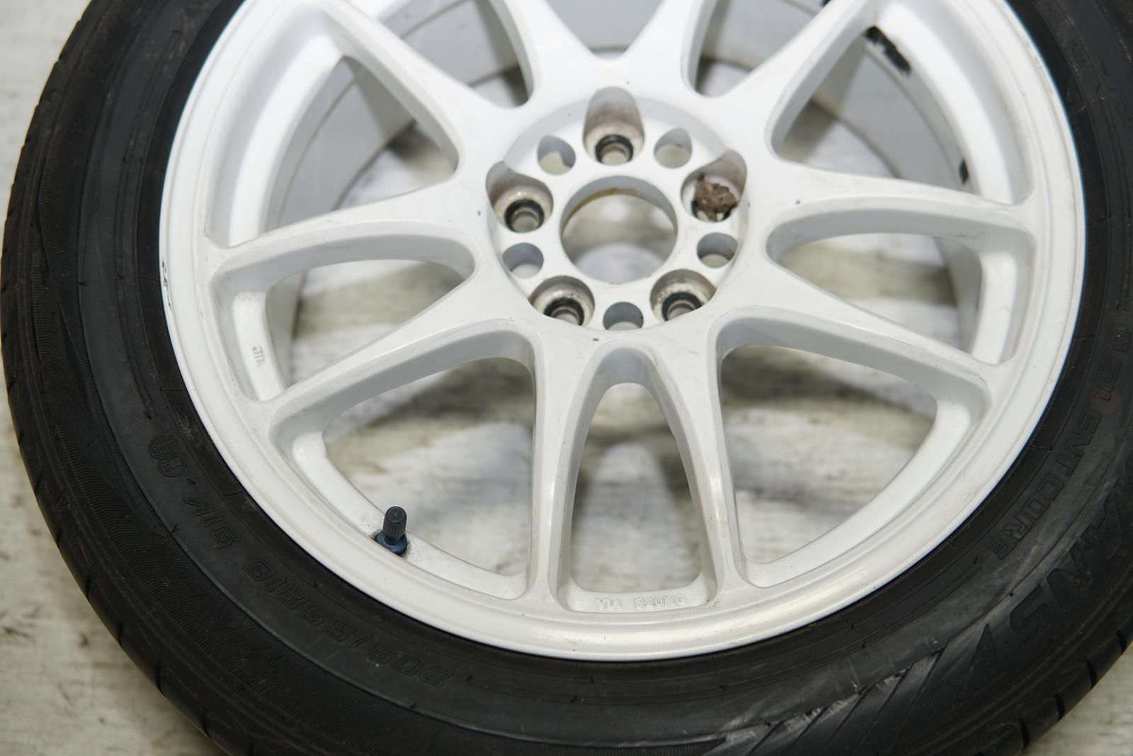 JDM Work Emotion CR Kai Wheels Rims Mags 5x100 16x7 +35 Offset Japan White
