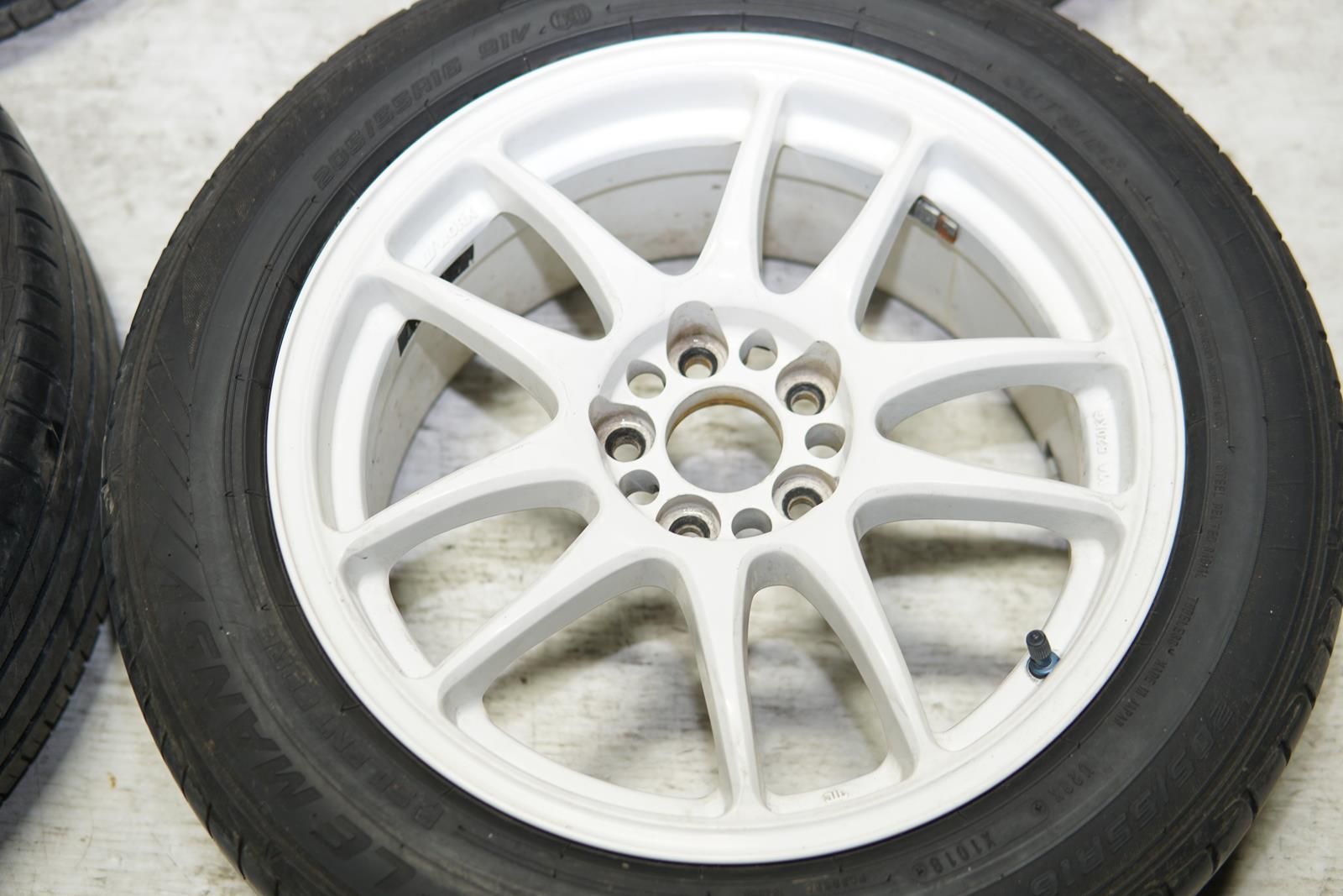 JDM Work Emotion CR Kai Wheels Rims Mags 5x100 16x7 +35 Offset Japan White