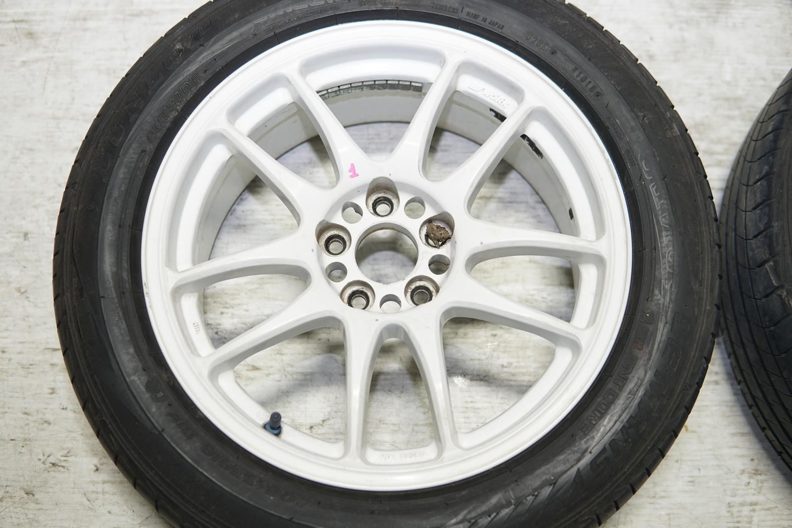 JDM Work Emotion CR Kai Wheels Rims Mags 5x100 16x7 +35 Offset Japan White