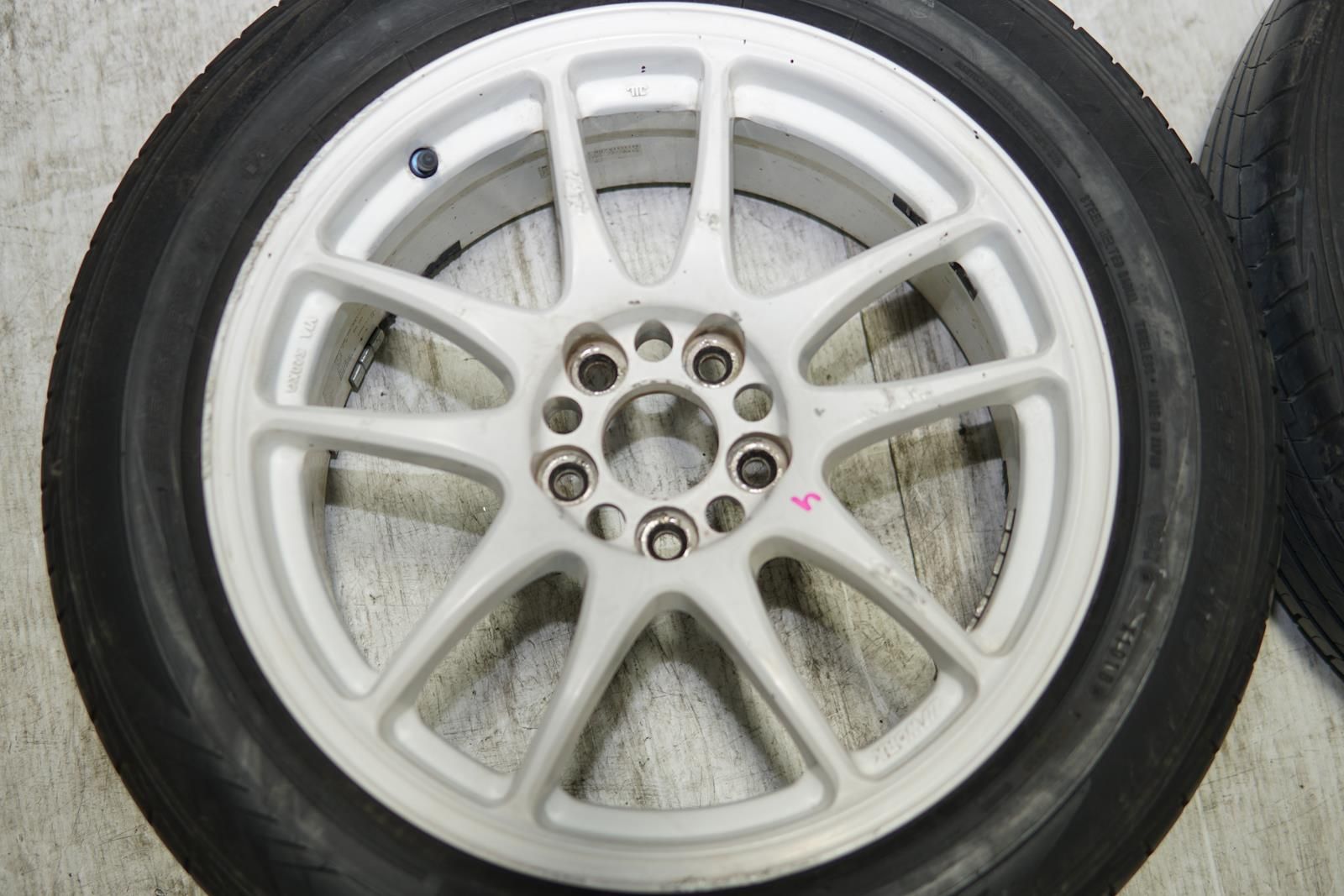 JDM Work Emotion CR Kai Wheels Rims Mags 5x100 16x7 +35 Offset Japan White