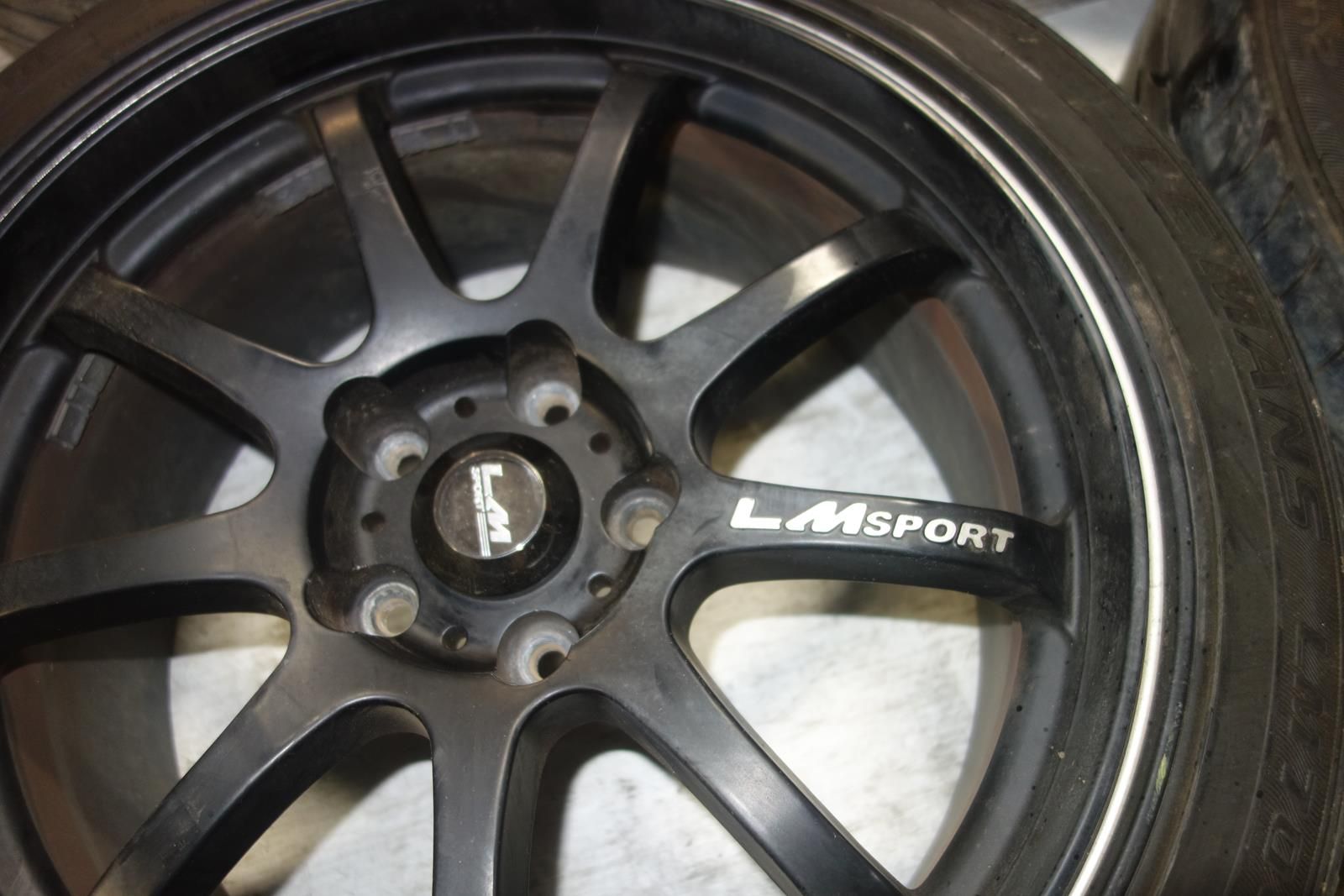 JDM LM Sport Wheels Rims Tires 5x120 18x8.5 +45 Offset