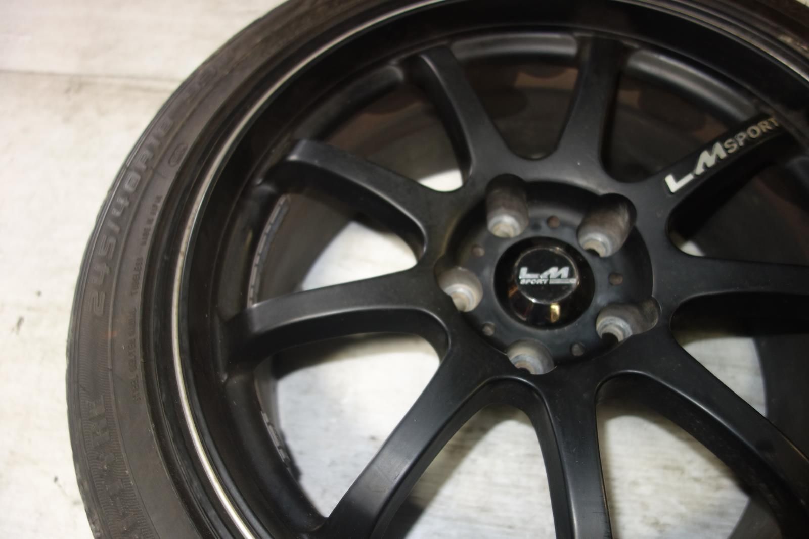 JDM LM Sport Wheels Rims Tires 5x120 18x8.5 +45 Offset