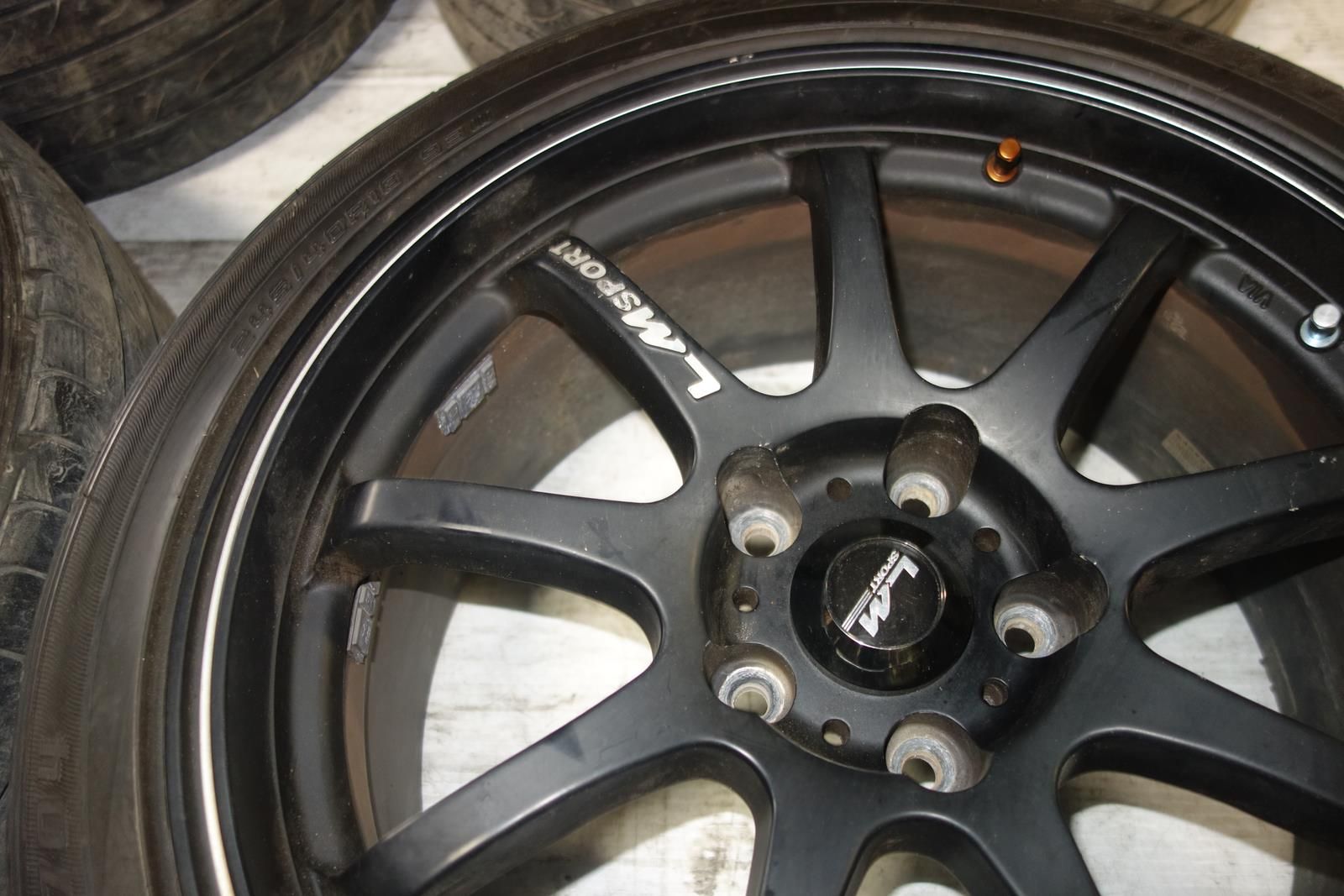 JDM LM Sport Wheels Rims Tires 5x120 18x8.5 +45 Offset