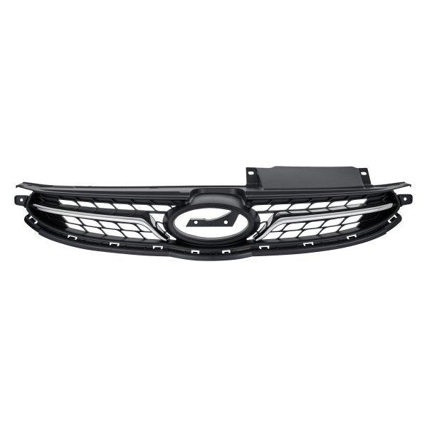 HYUNDAI ELANTRA 2011-2013 — GRILLE; USA BUILT; BLACK / CHROME MOLDING; FOR LIMITED SEDAN 2011-2013