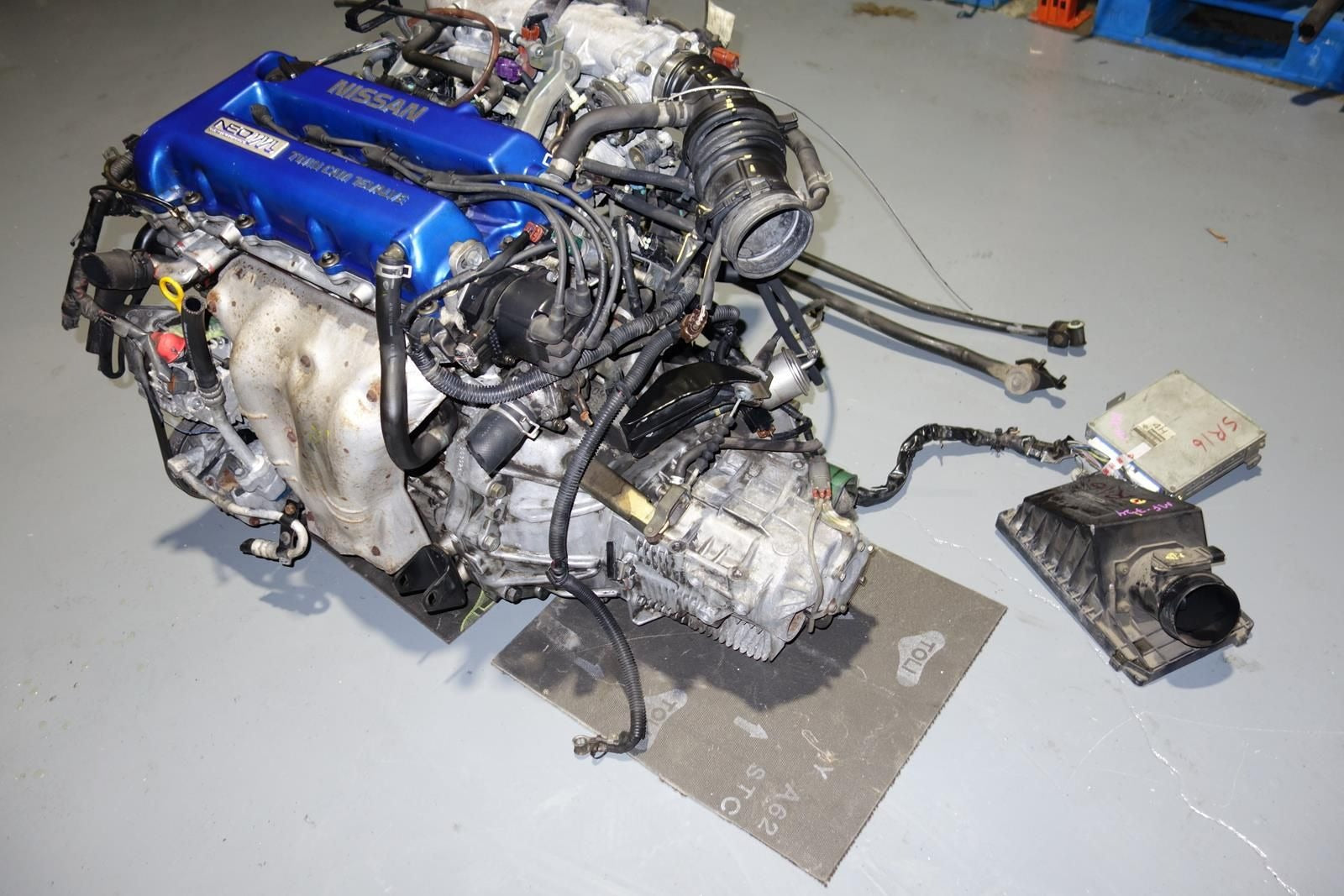 JDM Nissan Pulsar Sentra SR16VE Engine Neo VVL 1.6L VZ-R N1 5speed LSD Tranmission Wire Harness ECU SR16-VE Motor JN15