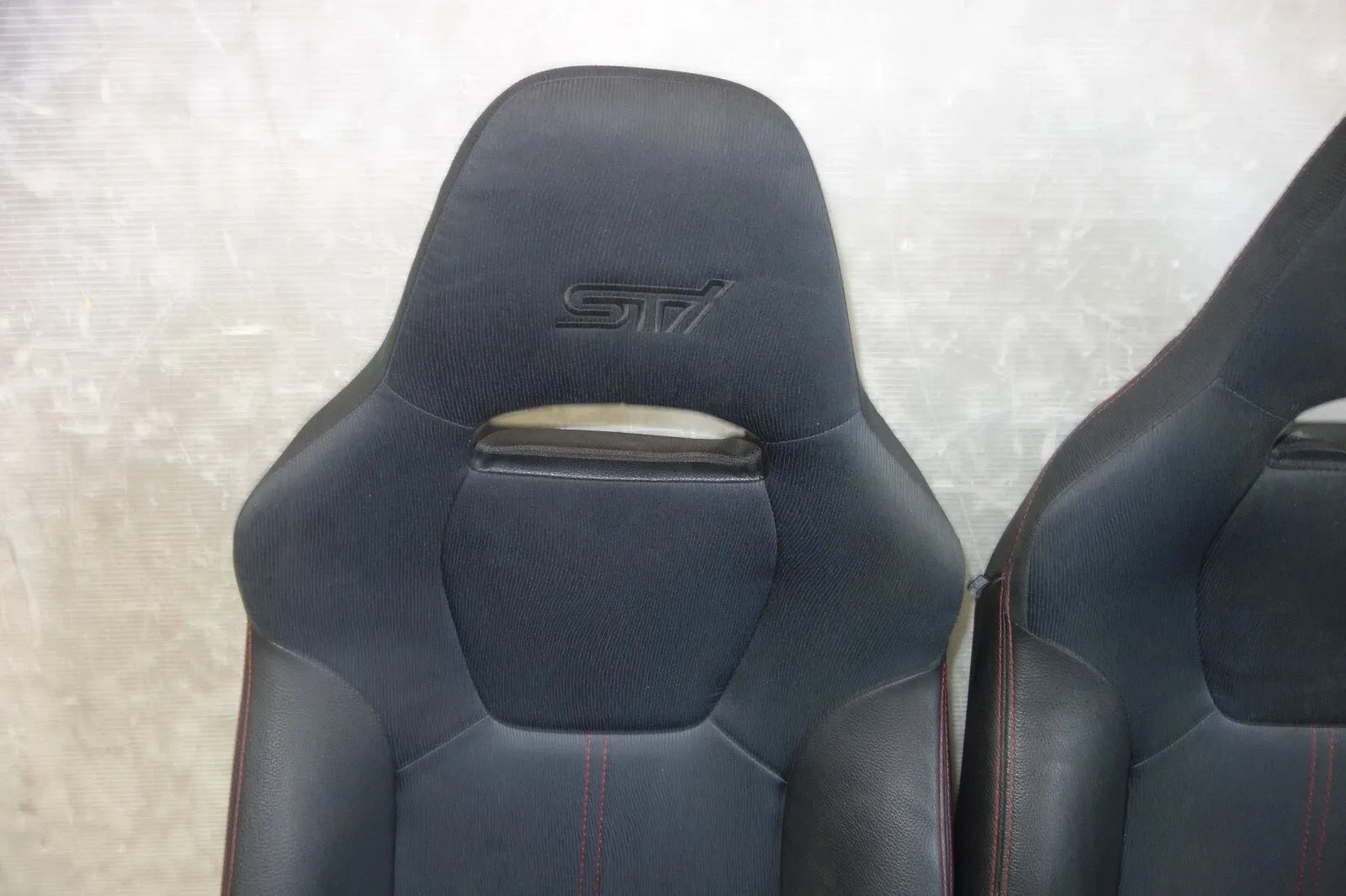 JDM Subaru Impreza WRX STi Seats RED STITCHING 2008-2014 Front Pair Left Right