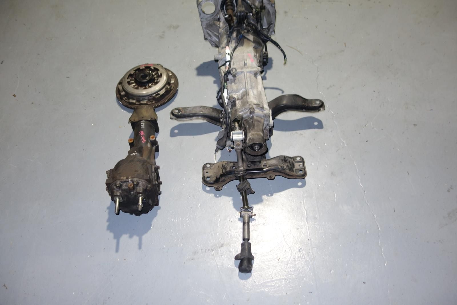 JDM Subaru Impreza WRX Legacy Forester Turbo 5speed AWD Transmission 4.11 Differential Pull Type Axles 1999-2005