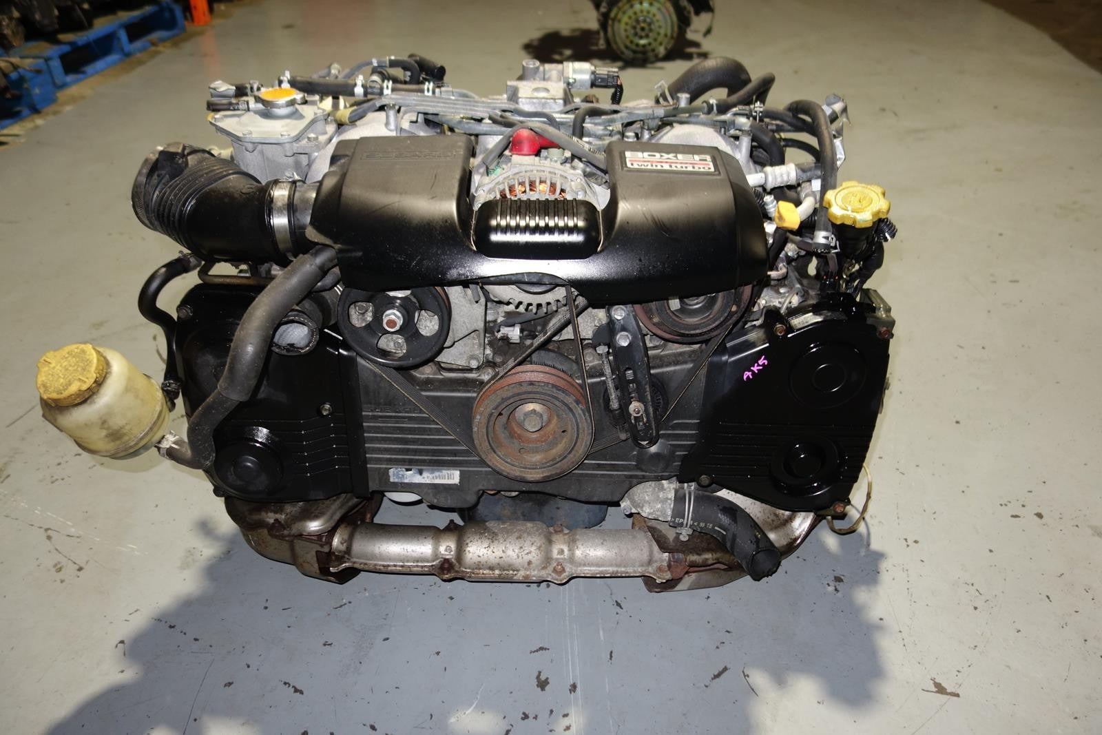 JDM Subaru Legacy GT 2.0L DOHC Twin Turbo EJ206 Engine Automatic Transmission ECU JDM EJ206-TT Motor EJ20