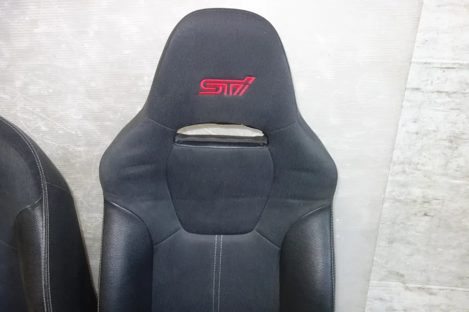 JDM Subaru Impreza WRX STi Front Seats Leather 2008-2014 GRB GRF Left Right #SET 3