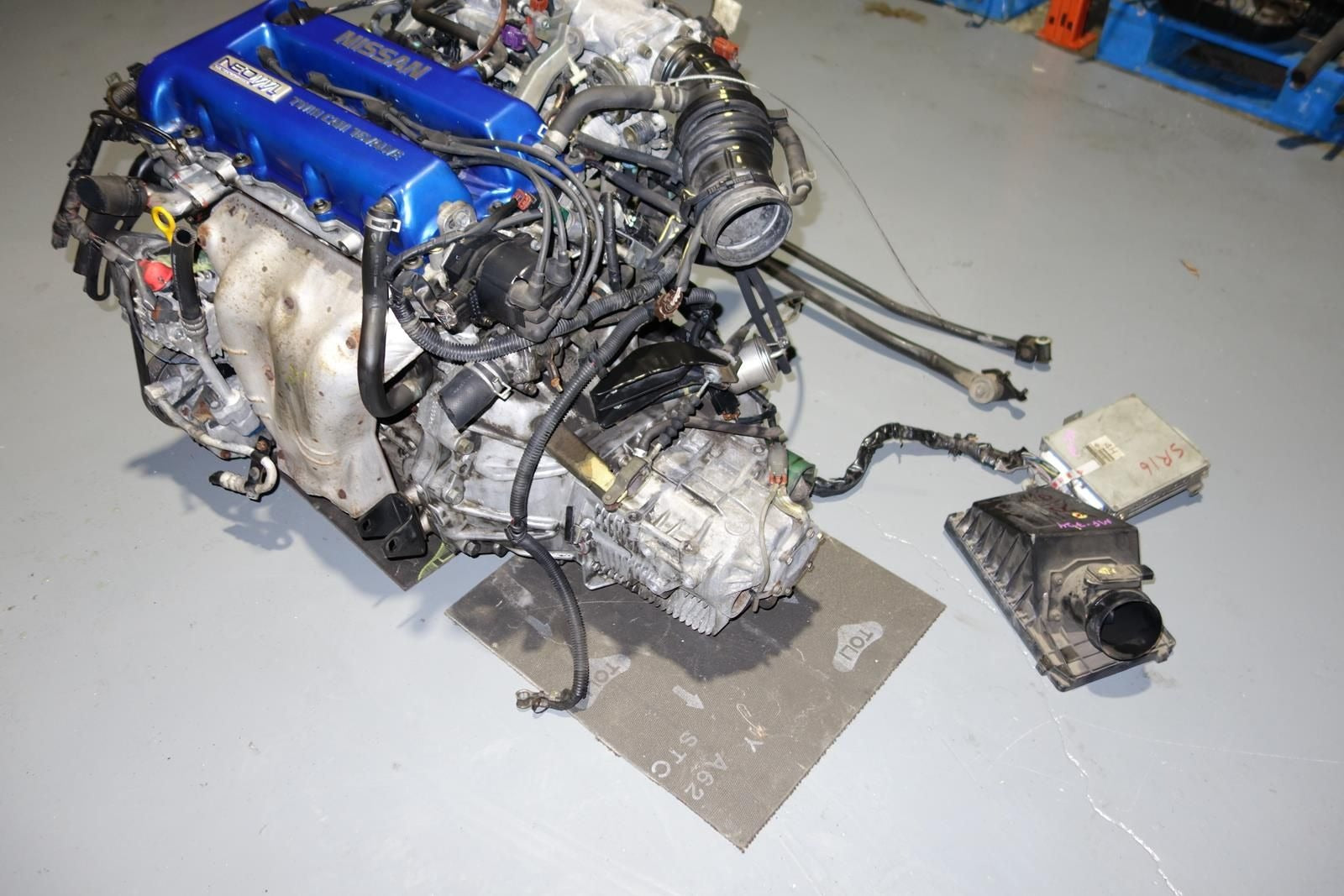 JDM Nissan Pulsar Sentra SR16VE Engine Neo VVL 1.6L VZ-R N1 5speed LSD Tranmission Wire Harness ECU SR16-VE Motor JN15