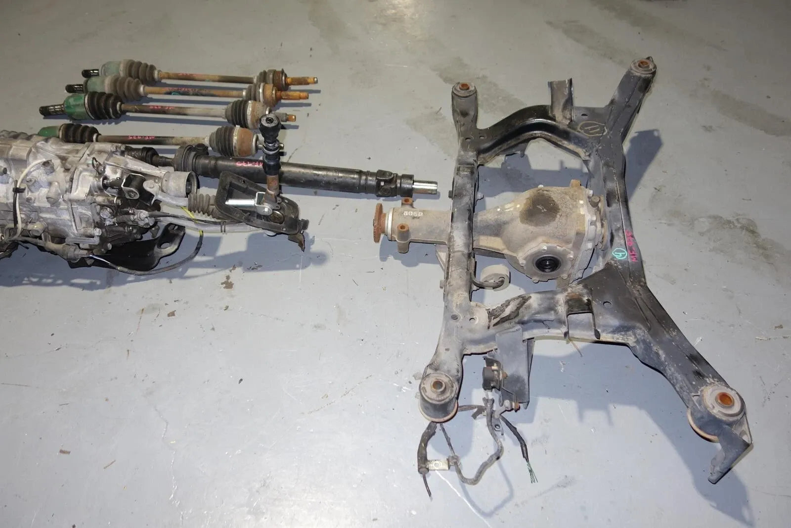 JDM Subaru Legacy Spec-B 6speed Awd Transmission Axles Rear LSD Differential Cradle 2003-2009 TY856WBDAA