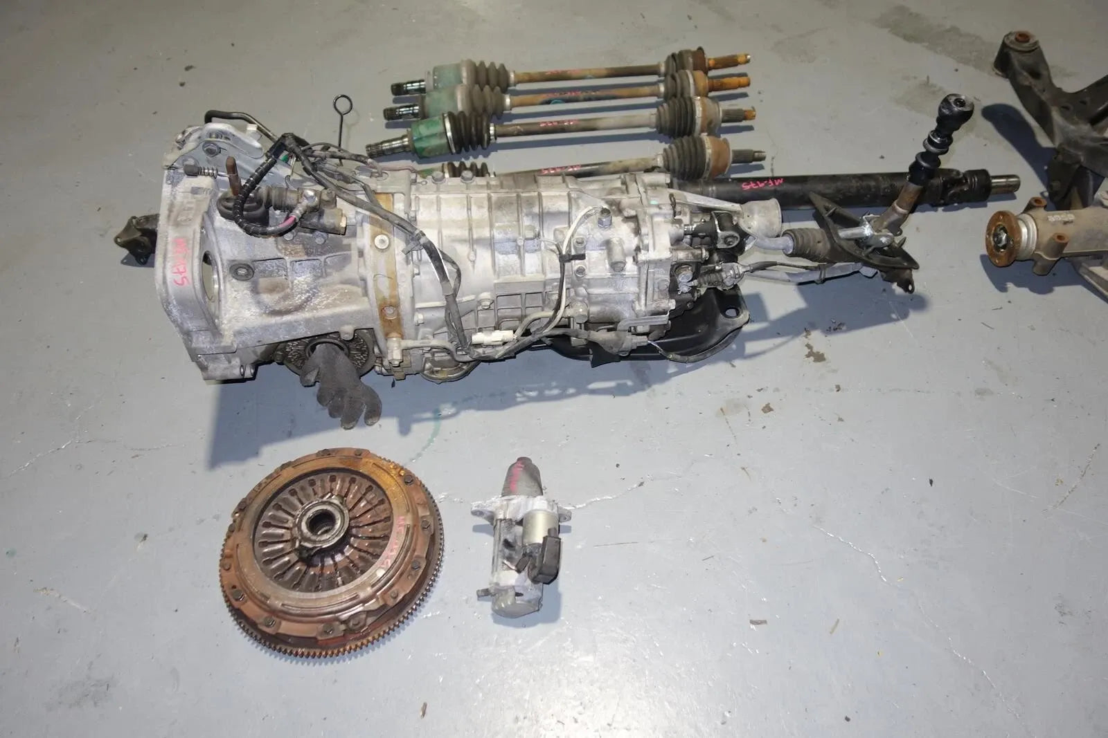 JDM Subaru Legacy Spec-B 6speed Awd Transmission Axles Rear LSD Differential Cradle 2003-2009 TY856WBDAA