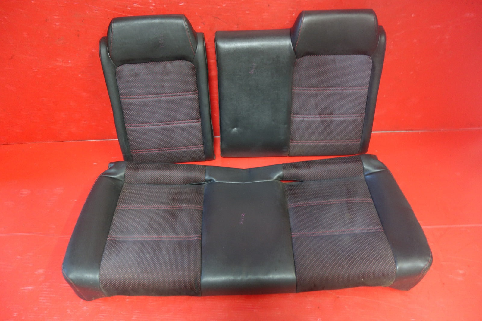 JDM Mazda Familia 323 GTR GT-R BG8Z OEM Rear Seats Leather Suede 1989-1994