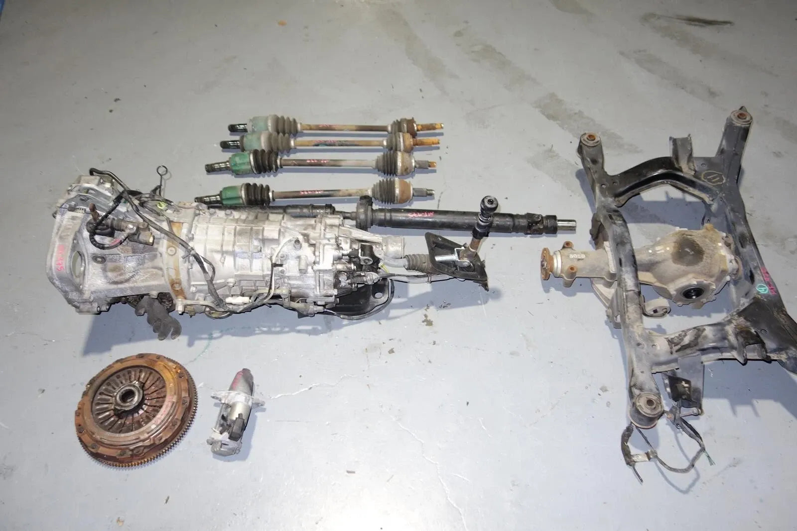 JDM Subaru Legacy Spec-B 6speed Awd Transmission Axles Rear LSD Differential Cradle 2003-2009 TY856WBDAA
