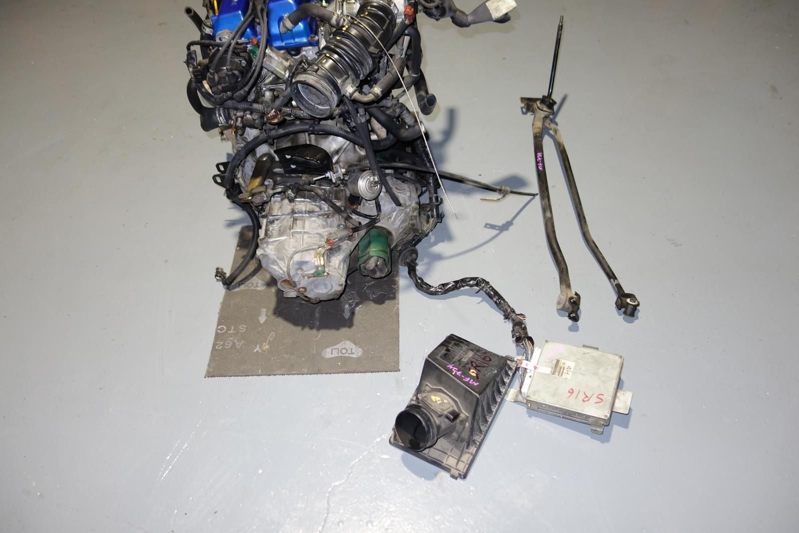 JDM Nissan Pulsar Sentra SR16VE Engine Neo VVL 1.6L VZ-R N1 5speed LSD Tranmission Wire Harness ECU SR16-VE Motor JN15