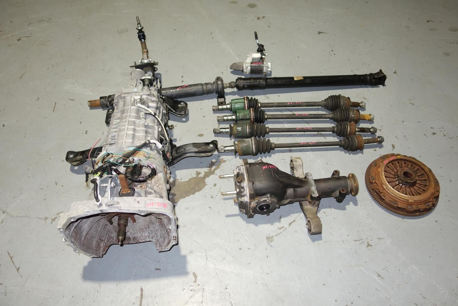 JDM Subaru Legacy S402 6speed Awd Transmission Axles Rear LSD Differential 2003-2009 TY856WLFAA Spec-B