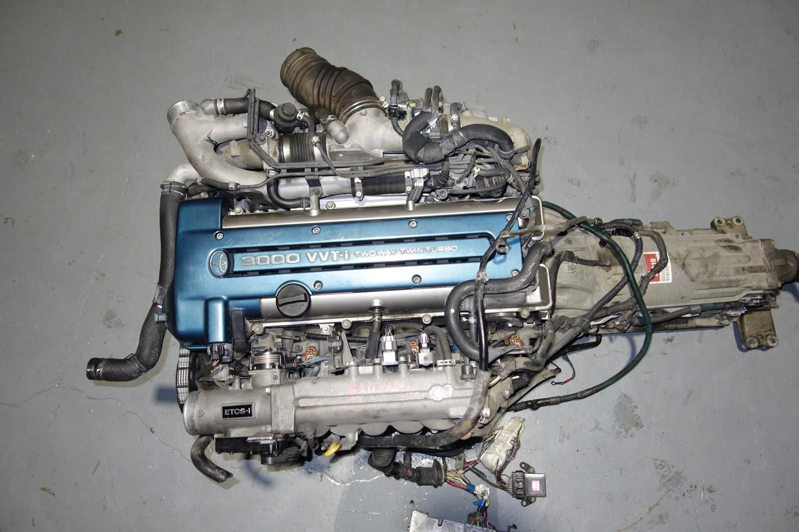 2JZ JDM Toyota Aristo Supra Lexus GS300 IS300 2JZGTE VVTi Twin Turbo Engine Auto Transmission ECU 2JZ-GTE Swap