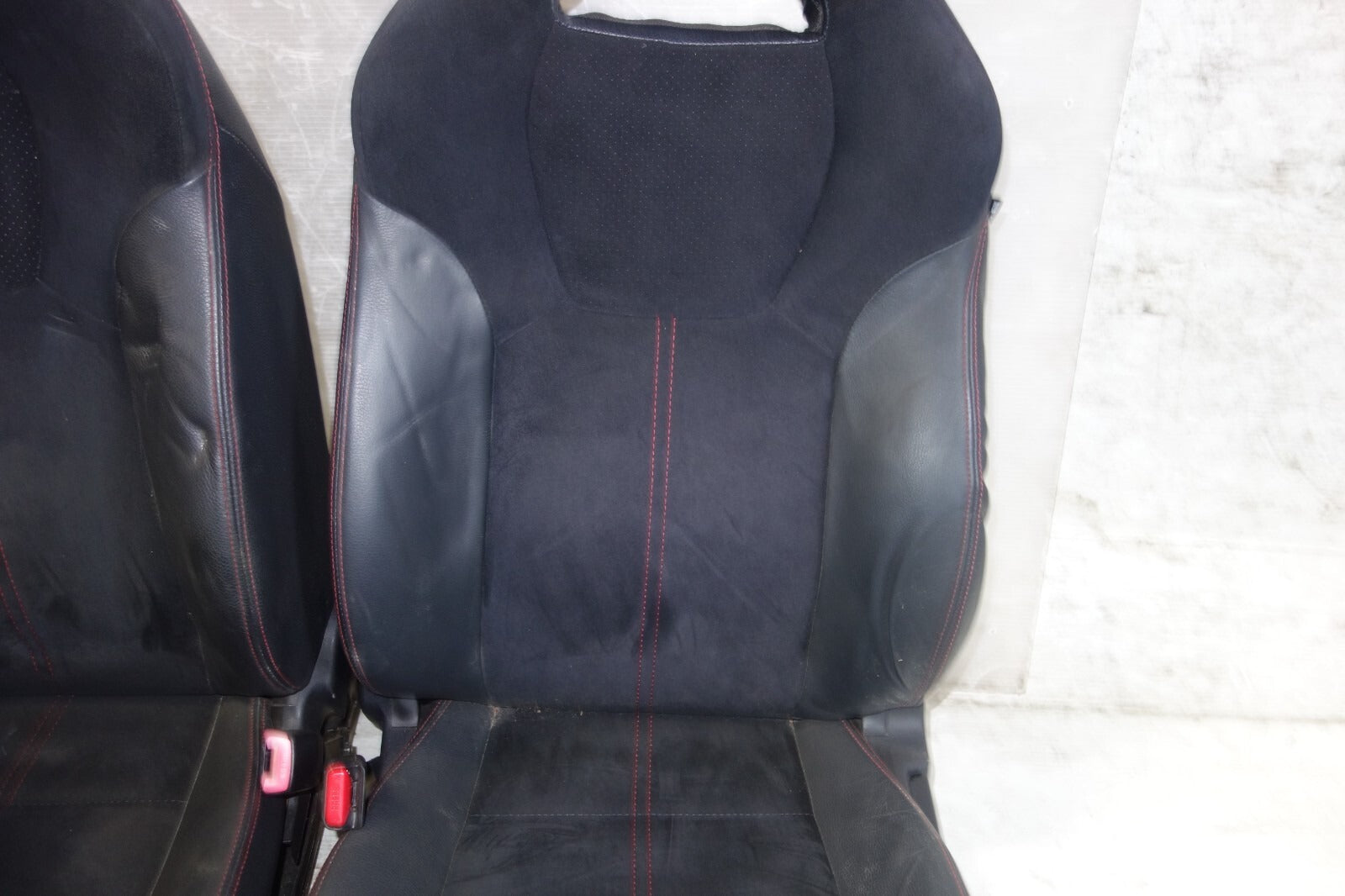 JDM Subaru Impreza WRX STi Front Seats Leather 2008-2014 GRB GRF Left Right #Set 2