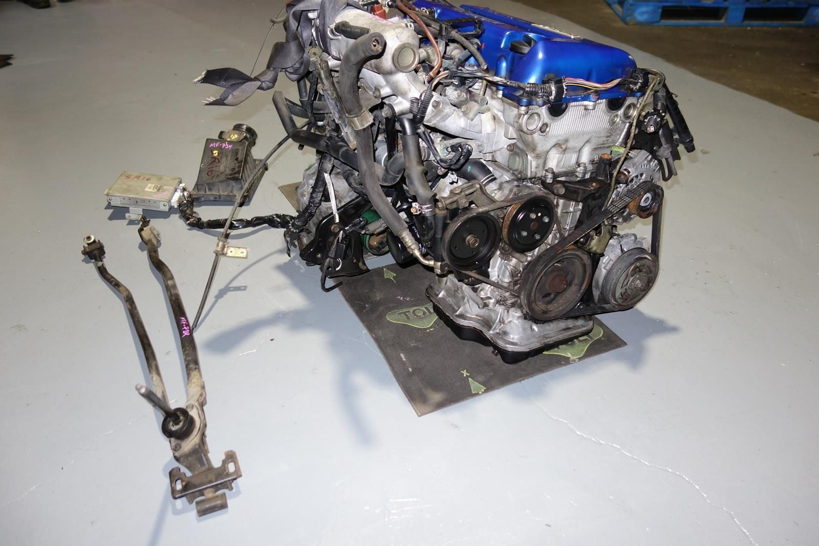 JDM Nissan Pulsar Sentra SR16VE Engine Neo VVL 1.6L VZ-R N1 5speed LSD Tranmission Wire Harness ECU SR16-VE Motor JN15
