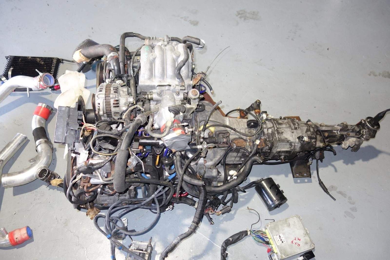 1988-1991 JDM Mazda RX7 13B Turbo Rotary Engine 5speed Transmission FC3S RX-7 FC
