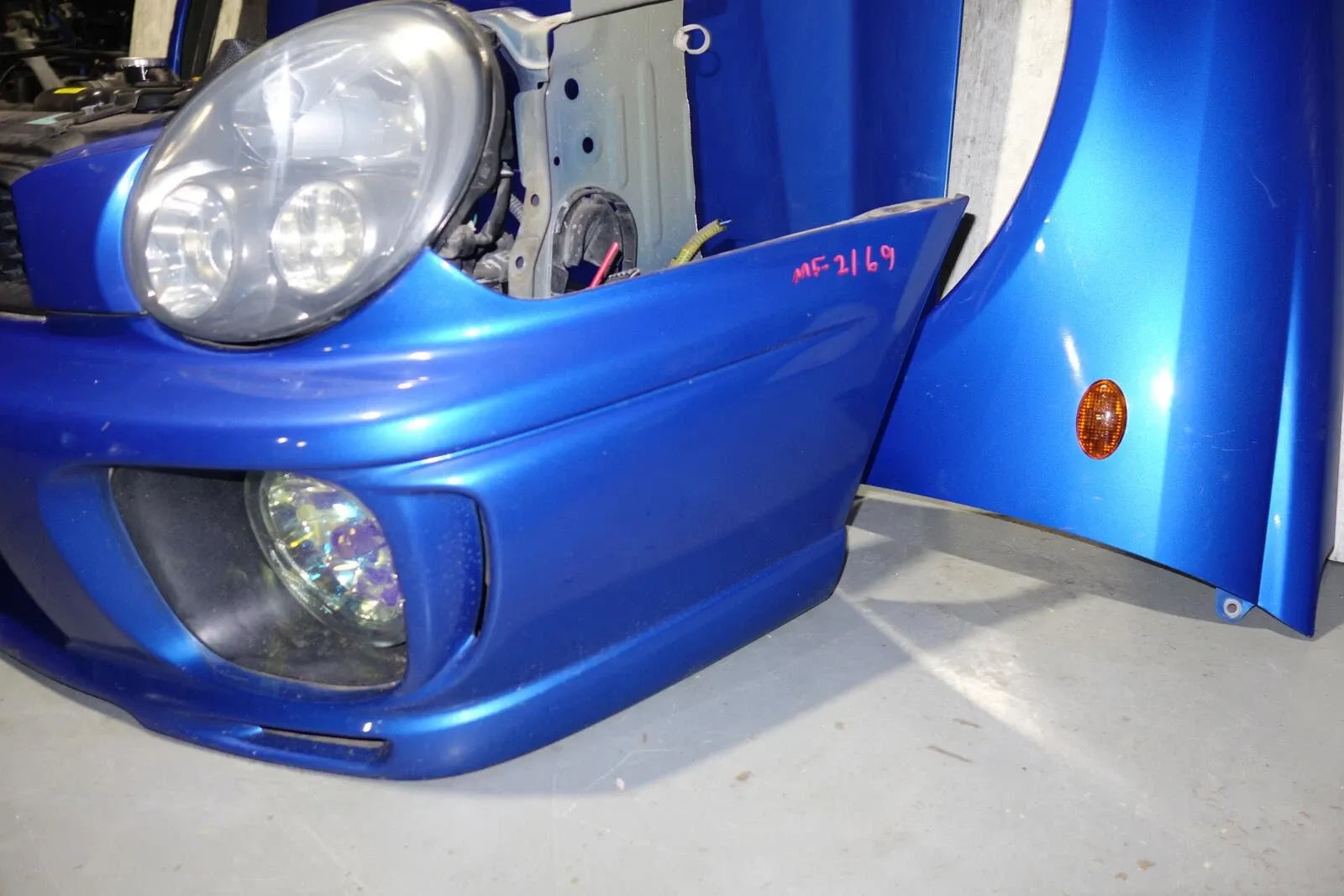 JDM Subaru Impreza WRX STi V7 GGB Bumper Headlights Hood Grille Fenders 2002-03