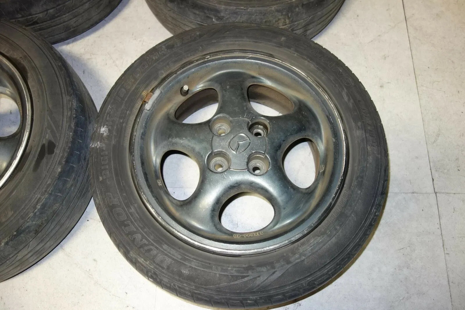 JDM Mazda MX-5 Miata Rims Wheels Tires Roadster Genuine NB NB8C 14x6 +40 4x100