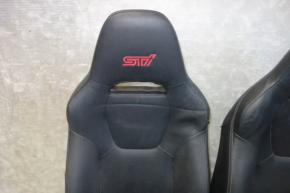 JDM Subaru Impreza WRX STi Front Seats Leather 2008-2014 GRB GRF Left Right