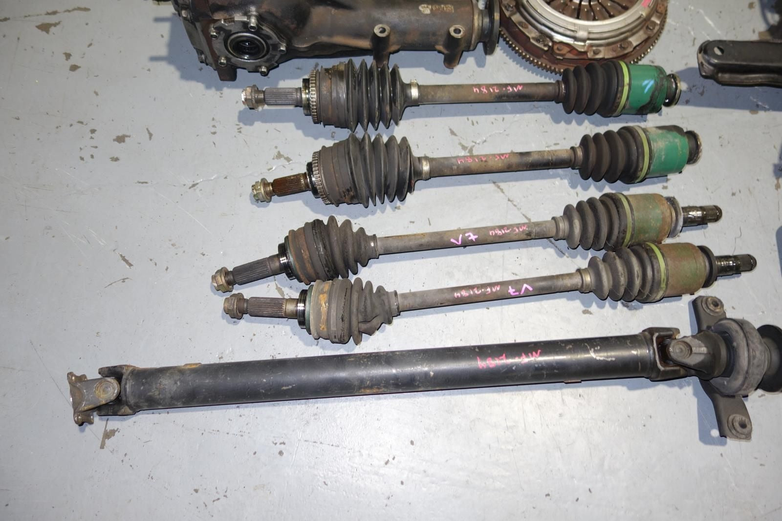 JDM Subaru Impreza Wrx STi 6speed Awd Transmission LSD Differential Axles Starter V7 R180 GDB TY856WB1AA Gearbox