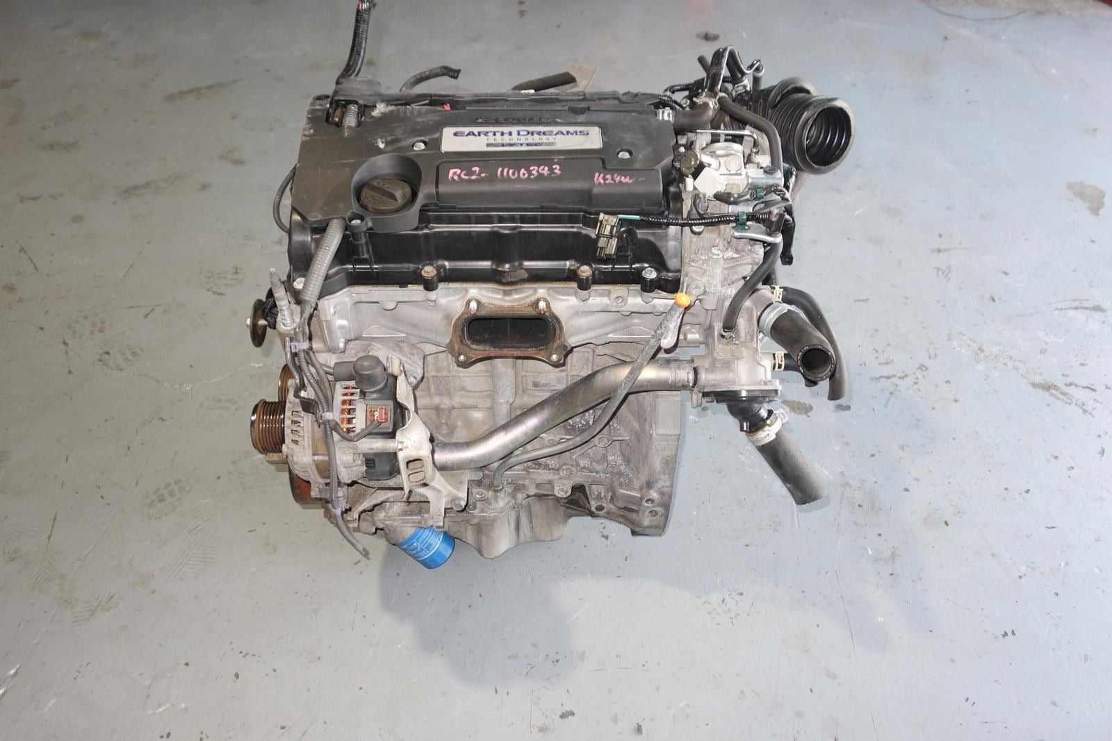 JDM Honda CRV CR-V 2.4L 4CYL DOHC Vtec K24W Complete Engine Motor Motor ONLY 2015-2019