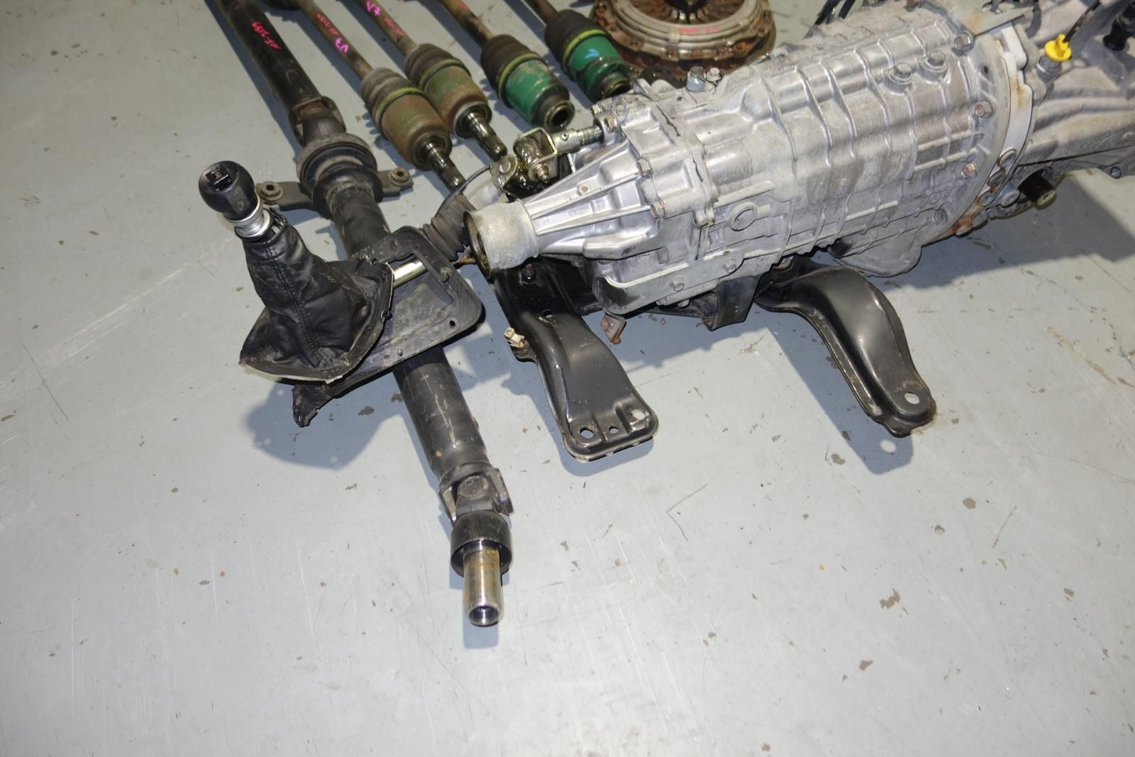 JDM Subaru Impreza Wrx STi 6speed Awd Transmission LSD Differential Axles Starter V7 R180 GDB TY856WB1AA Gearbox