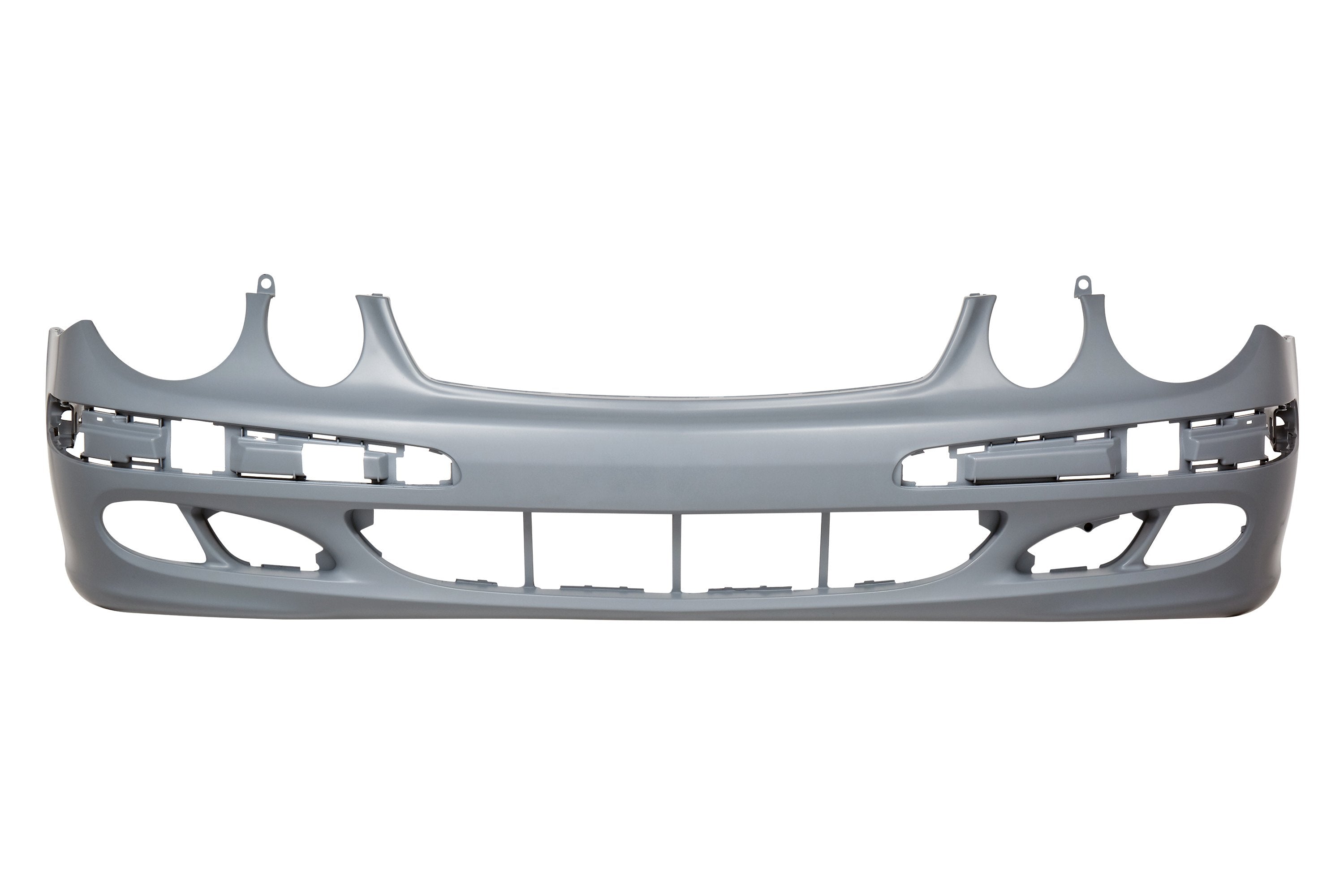 MERCEDES E-CLASS 2003-2009 — FRONT BUMPER PRIMED; W/O SPORT AND WASHERS; E320 03-05/E350 2006/E500 03-06 (EXC AMG )