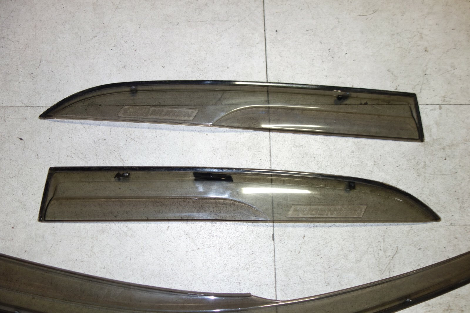 JDM 2003-2007 HONDA INSPIRE ACCORD UC1 MUGEN WINDOW VISORS OEM RAIN GUARDS RARE