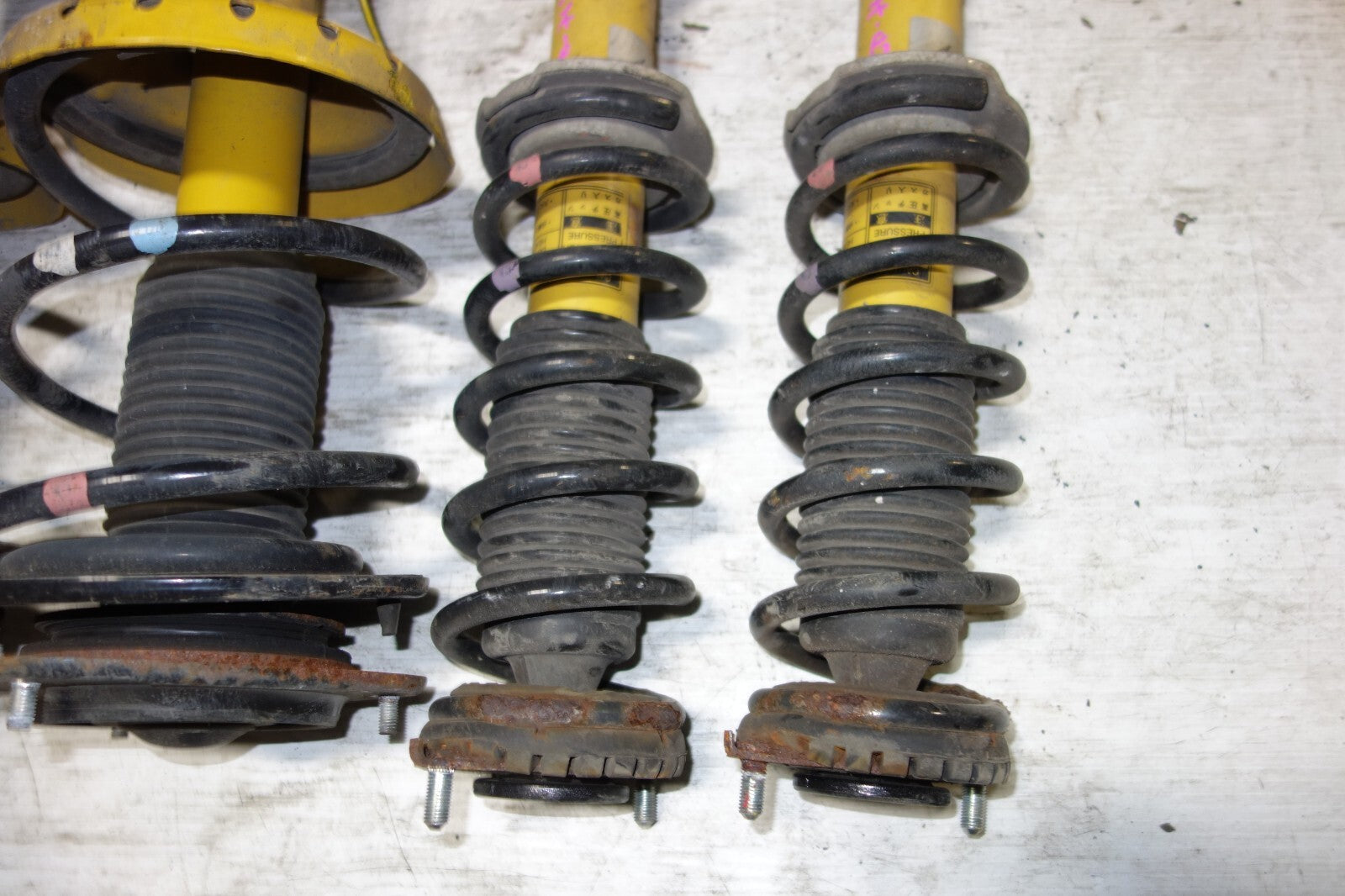 JDM Subaru Legacy Bilstein Yellow Shocks Struts Springs 2005-2009 #7684