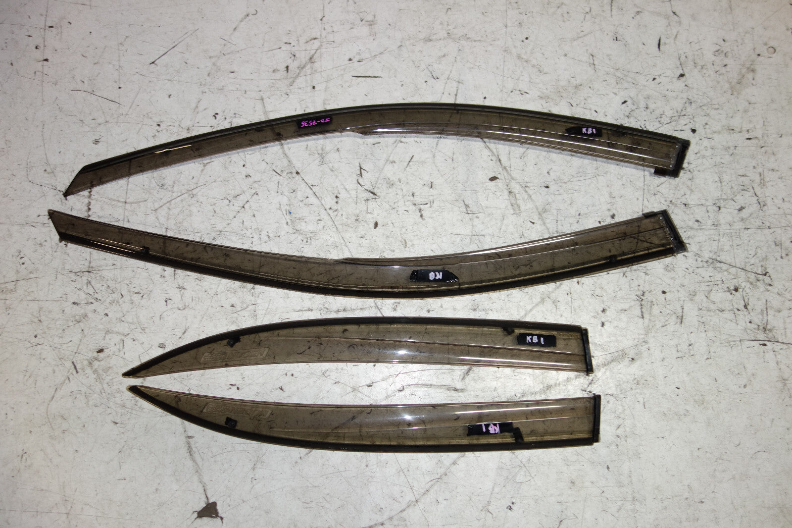 JDM Acura RL OEM Mugen Window Visors Rain Guards 2005-2008 Honda Legend KB1