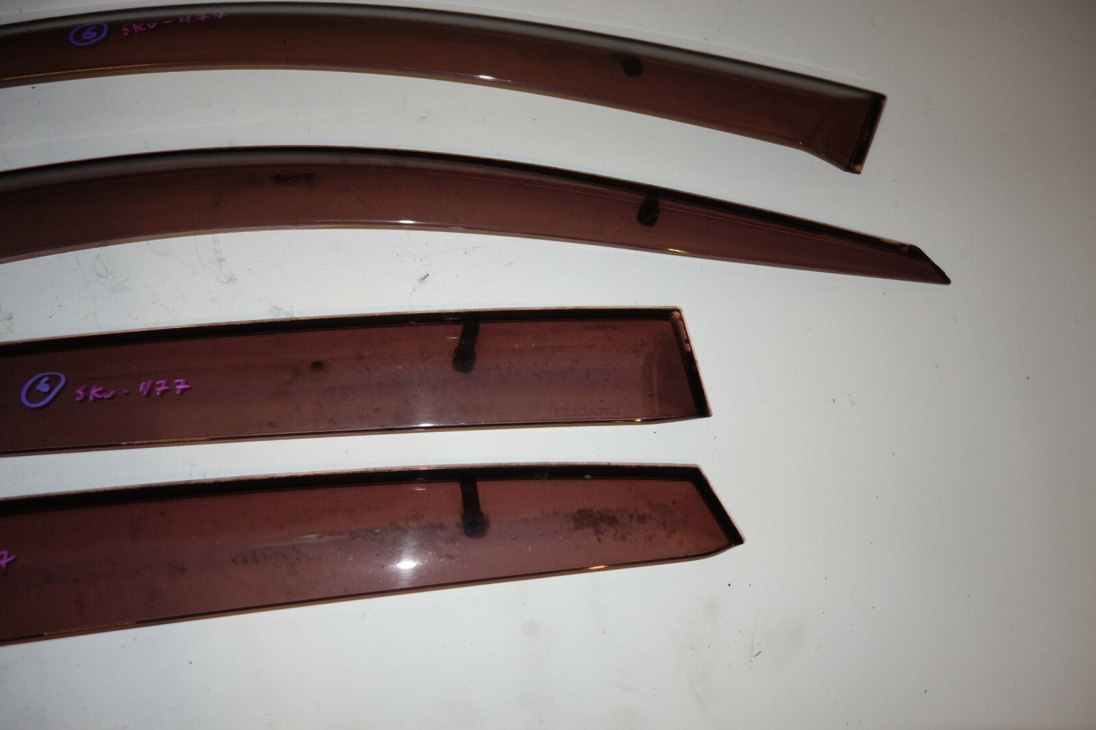 2008-2014 OEM Subaru Impreza WRX STi Wagon Window Visors Rain Guards JDM Rare