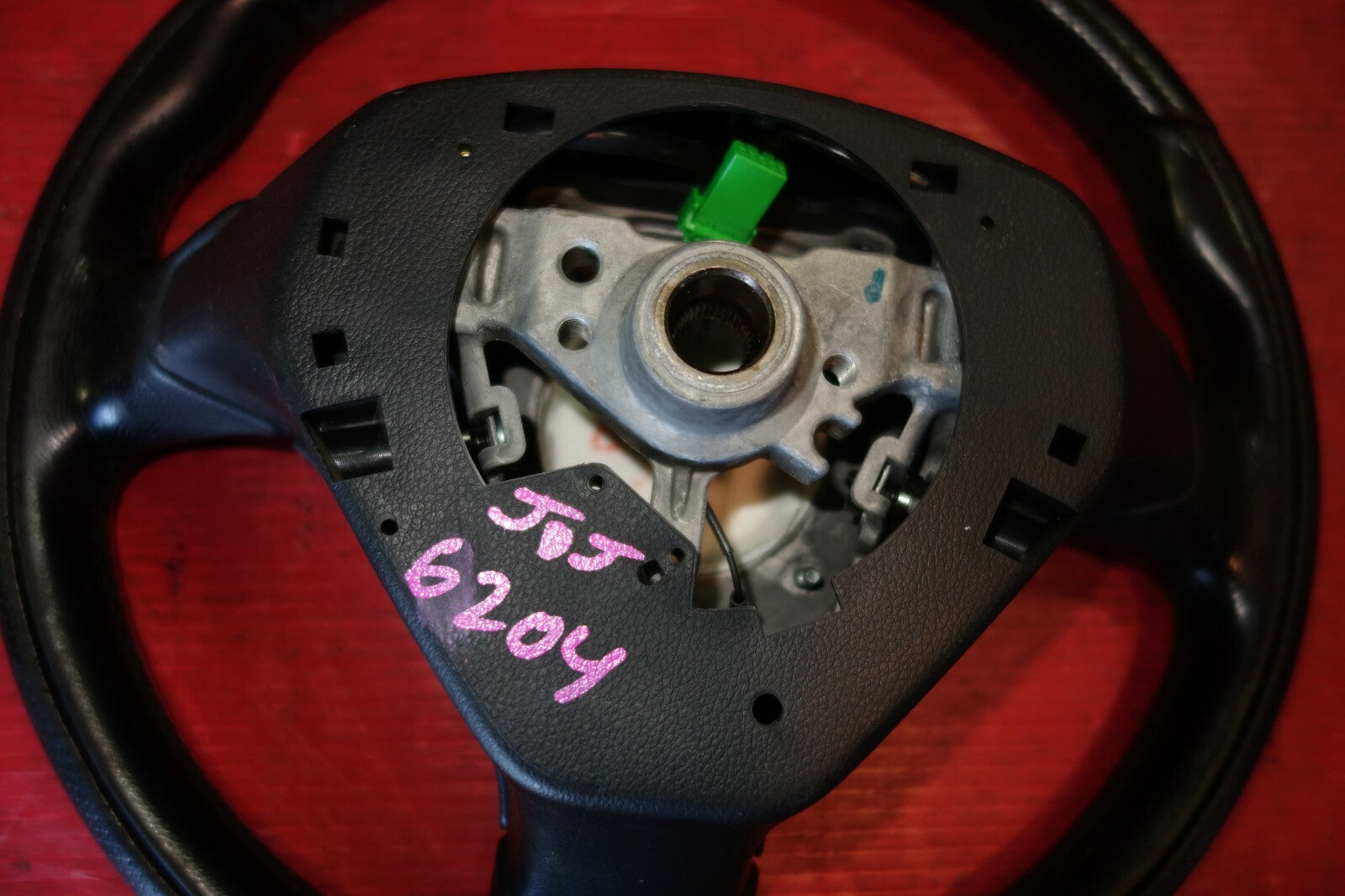 JDM Subaru Forester OEM Momo Leather Steering Wheel & Hub SG5 2003-2008 #6204