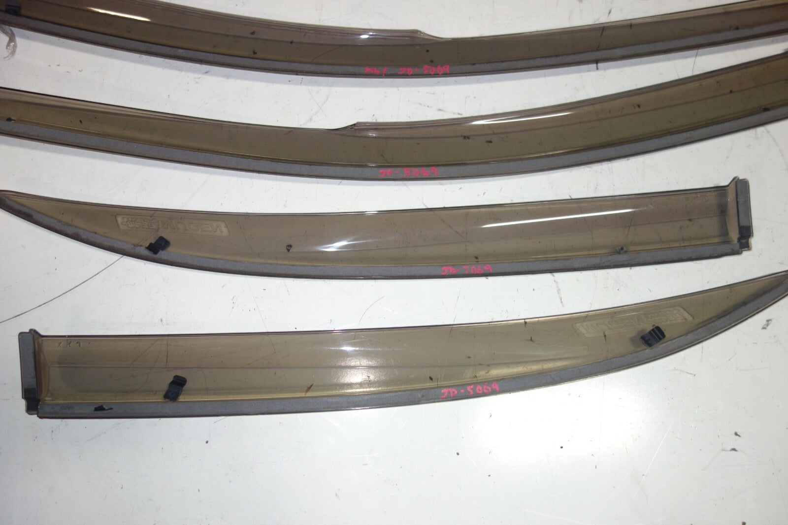 JDM 2005-2008  ACURA RL KB1 MUGEN WINDOW VISORS OEM RAIN GUARDS RARE