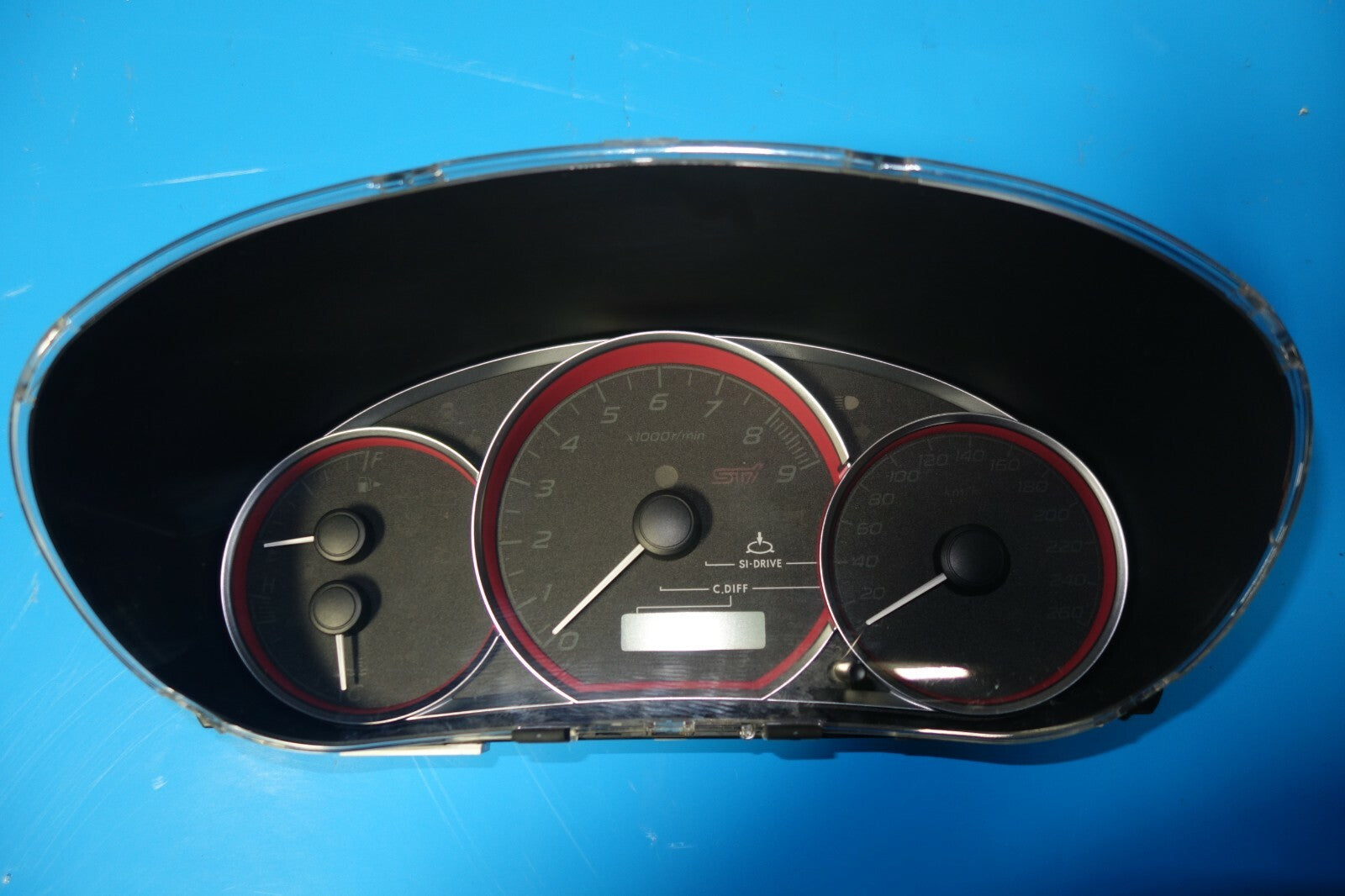 JDM Subaru WRX STi V10 Gauge Cluster Speedometer 260KM/H 2008-2014 GRB 9000RPM